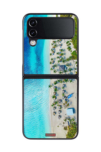 Tolwak غطاء حماية لهاتف Samsung Galaxy Z Flip 4 بلون الشاطئ