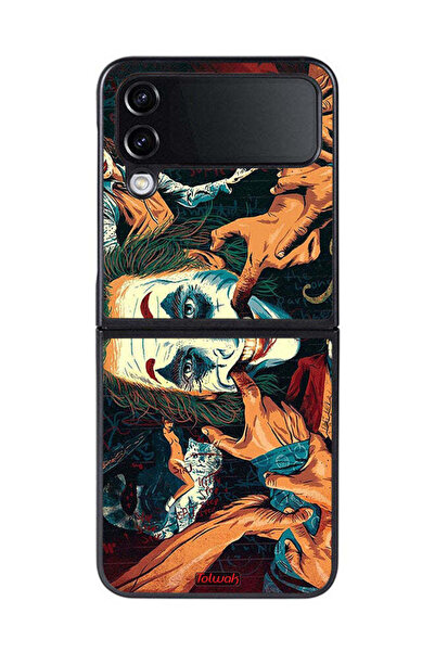 Tolwak غطاء حماية لهاتف سامسونج جالاكسي زد فليب 4 برسومات الجوكر