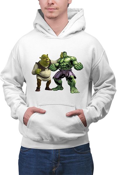 OEM Hanorac Barbati Shrek Hulk Ugly Medieval Big Ears Wonder Curious Marvel