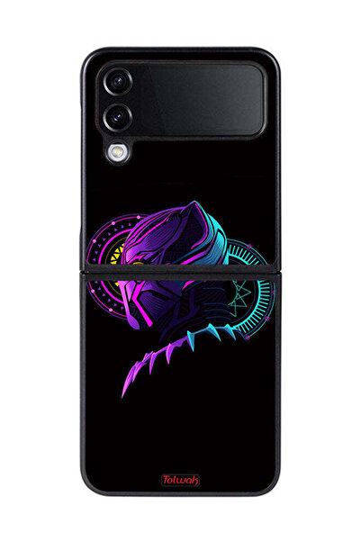 Tolwak غطاء حماية لهاتف Samsung Galaxy Z Flip 4، رسم فني رقمي بسيط عالي الدقة