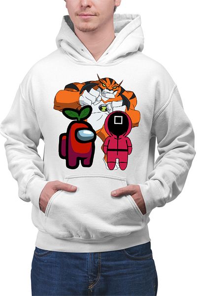 OEM Men's Hoodie Ben10 Among Us Squid Game Suit Gameplay
