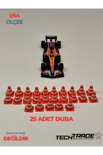 Tech Trade 1:64 Scale Diorama Accessory Pontoon 25 Pieces Orange-White