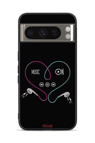 Tolwak غطاء حماية لهاتف Google Pixel 8 Pro مع موسيقى