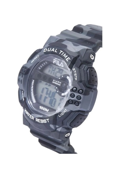 Fila Adult Unisex Digital Watch, Black 38-171-002, 52 mm