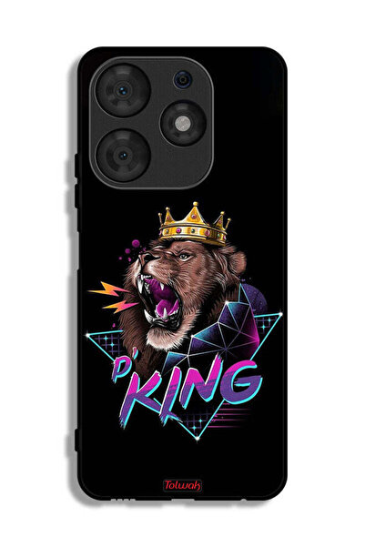 Tolwak غطاء حماية تكنو سبارك 10 برو برسومات الأسد الملك