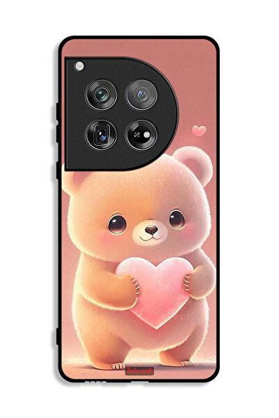 Tolwak غطاء حماية لهاتف OnePlus 12 برسومات باندا صغيرة لطيفة تحمل قلبًا