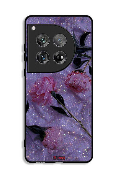 Tolwak غطاء حماية لهاتف OnePlus 12 بنقشة ورود لامعة