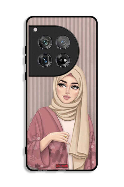 Tolwak غطاء حماية لهاتف OnePlus 12 برسومات فتاة محجبة