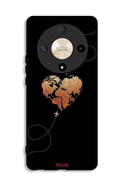 Tolwak Honor X9b Protective Case Cover Airplanes Touching Heart