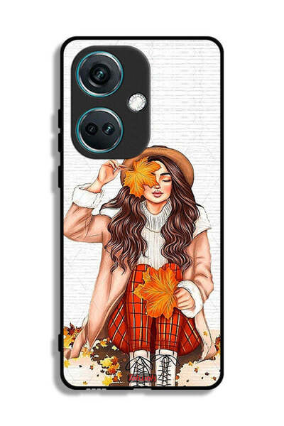 Tolwak غطاء حماية لهاتف OnePlus Nord CE3 يحمل صورة أوراق الخريف الفنية