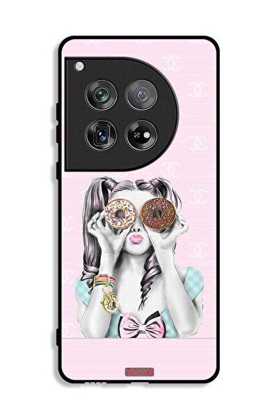 Tolwak غطاء حماية لهاتف OnePlus 12 يحمل قطعتين من الدونات