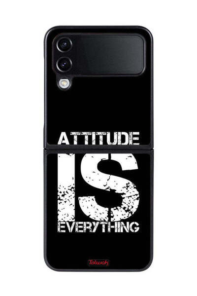 Tolwak غطاء حماية لهاتف Samsung Galaxy Z Flip 4 - Attitude Is Everything