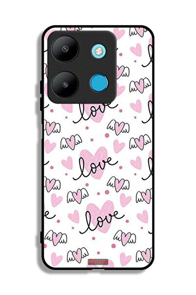 Tolwak غطاء حماية من إنفينيكس سمارت 7 بنمط فني على شكل قلب وحب