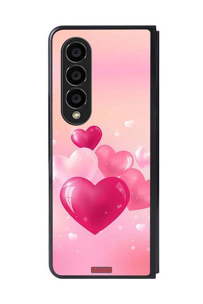 Tolwak Samsung Galaxy Z Fold 4 Protective Case Cover Beautiful Hearts Art