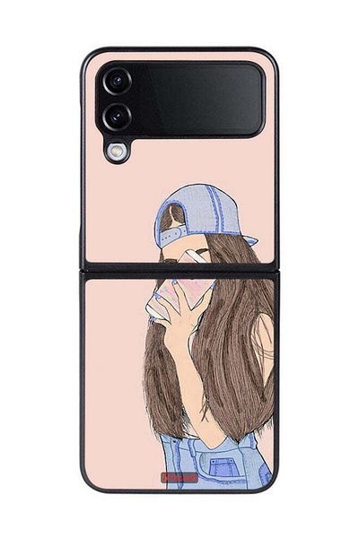 Tolwak Samsung Galaxy Z Flip 4 Protective Case Cover Making Selfies