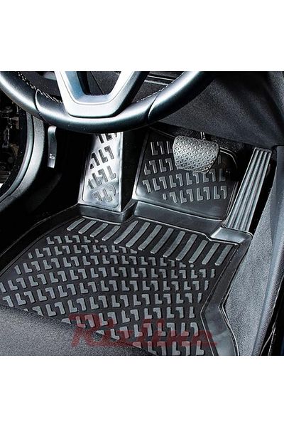 Rizline 3D tray car mats – Dacia Logan 2 Stepway (2013–2024) – Front + rear set