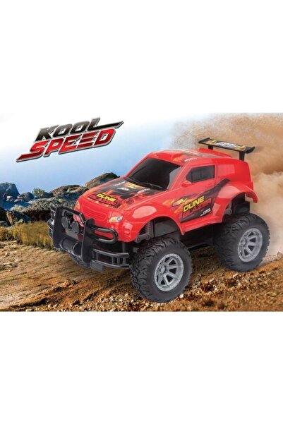 divendi-ro Mașină off-road, cu telecomandă, cu bară de protecție și air bar, funcții complete, 31x17x18cm, roșu-negru