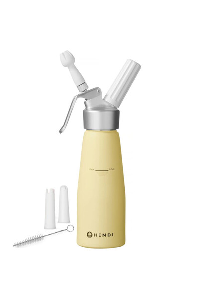 HENDI Sifon pentru frișcă, galben pastel, 0,5 L - 975855