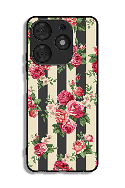 Tolwak Tecno Spark 10 Pro Protective Case Cover Roses Pattern