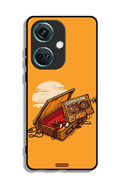 Tolwak غطاء حماية لهاتف OnePlus Nord CE3 - تصميم شريط كاسيت وشريط لاصق