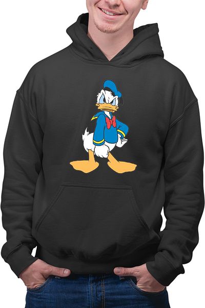 OEM Men's Hoodie Donald Duck Angry Cartoon Animals Passion