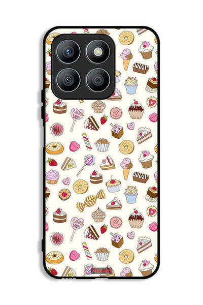 Tolwak غطاء حماية لهاتف Honor X8b بنمط العناصر المفضلة