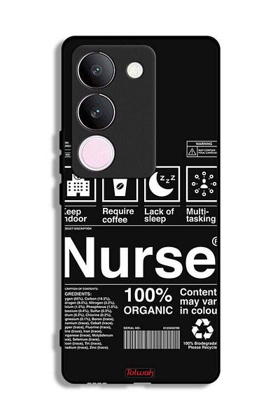 Tolwak vivo S17 Protective Case Cover Nurse Sticker