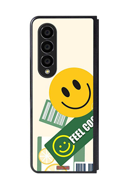 Tolwak غطاء حماية لهاتف Samsung Galaxy Z Fold 4 بملصق Feel Cool