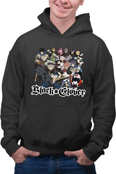 OEM Men's Hoodie Black Clover All Members Anime Manga Cosplay