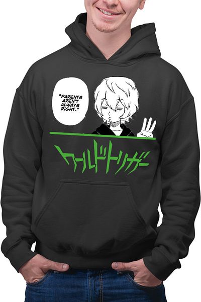 OEM Men's Hoodie World Trigger Amateur Chika Parents Anime Manga