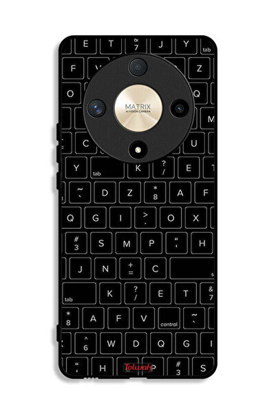 Tolwak Honor X9b Protective Case Cover Random Keyboard Keys Pattern