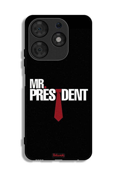 Tolwak Tecno Spark 10 Pro Protective Case Cover Mr President
