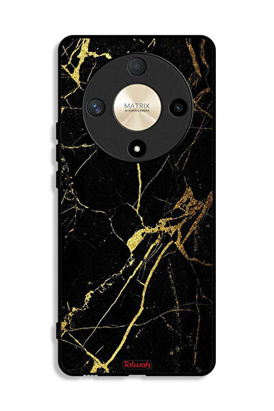 Tolwak Honor X9b Protective Case Cover Crack Marble