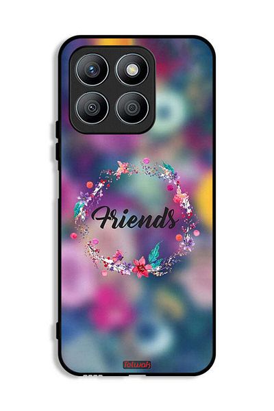 Tolwak Honor X8b Protective Case Cover Friends In Flowers Ring Art