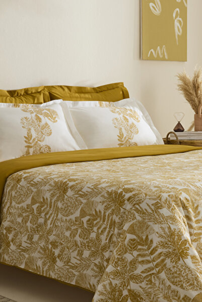 Karaca Home Orla 100% Cotton Single Duvet Cover Set Yellow