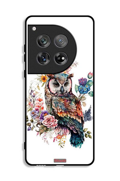 Tolwak OnePlus 12 Protective Case Cover Owl Abstract Art