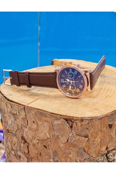 JOJO KIDS Women'S, Men'S, Teenage and Children's Wristwatch, Leather Strap Watch, Elegant Quartz Watch Combo