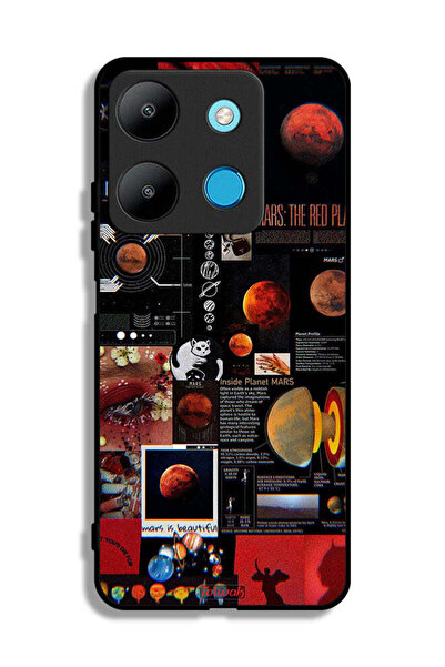 Tolwak غطاء حماية لهاتف إنفينيكس سمارت 7 برسومات مارس آرت