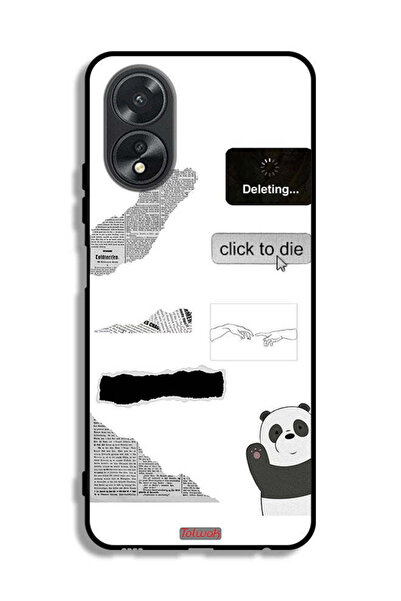 Tolwak غطاء حماية لهاتف Oppo A38 بملصق باندا