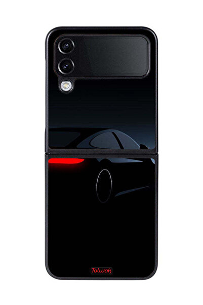 Tolwak غطاء حماية لهاتف سامسونج جالاكسي زد فليب 4 - سيارة داكنة
