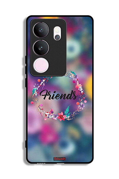 Tolwak غطاء حماية فيفو V29 برو بتصميم خاتم أصدقاء الزهور