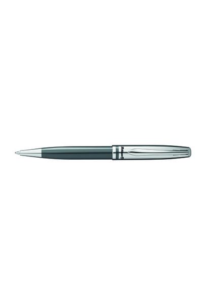 Pelikan Jazz Classic Gray Metal Pen, Blue Refill, in Cardboard Box