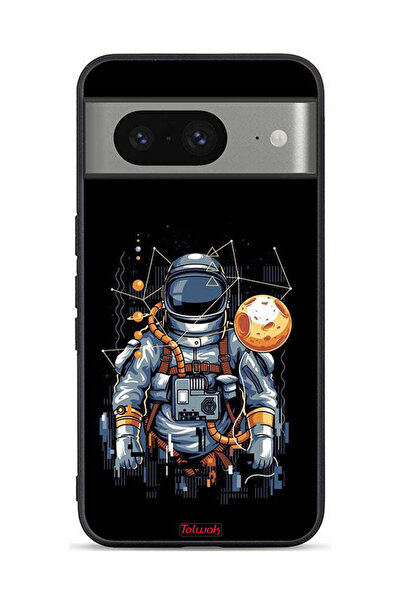 Tolwak غطاء حماية لجهاز Google Pixel 8 بتصميم رائد فضاء تجريدي