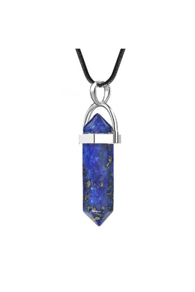 OEM COLIER CU PANDANTIV DIN CRISTAL CU DUBLU VÂRF | LAPIS LAZULI | ARHETIPUL MAGICIANULUI