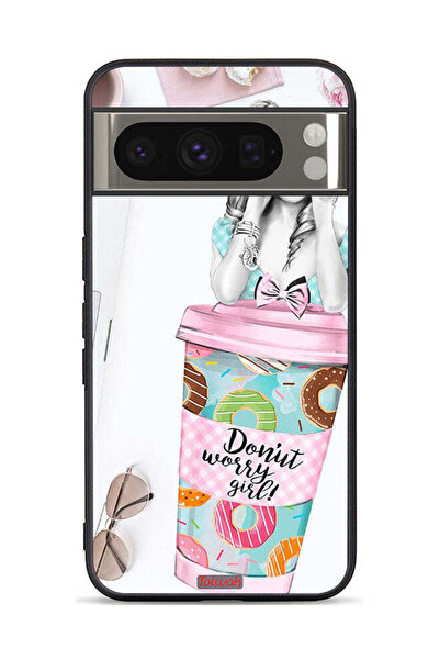 Tolwak غطاء حماية لهاتف Google Pixel 8 Pro بتصميم فتاة دونات القلق