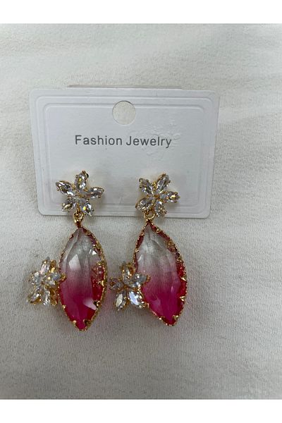 ÇELİKSİLVERTAKI evening dress earrings with stones
