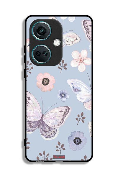 Tolwak OnePlus Nord CE3 Protective Case Cover Butterflies And Flowers