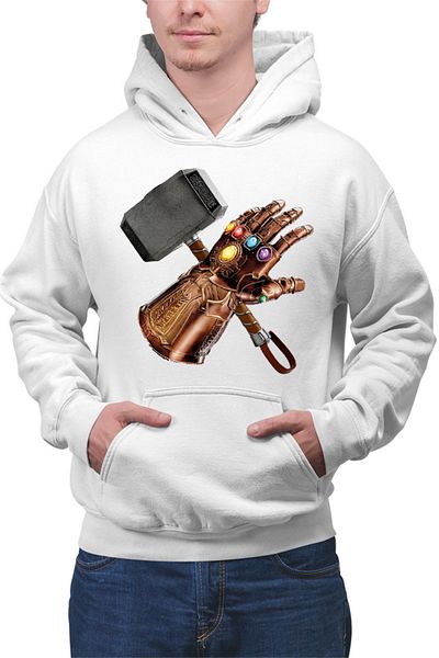 OEM Men's Hoodie Thanos Glove Thor Axe Magic Power