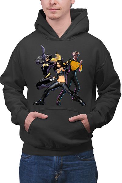 OEM Men's Hoodie Star Trek Wolf Woman Catwoman Marvel Universal Lethal