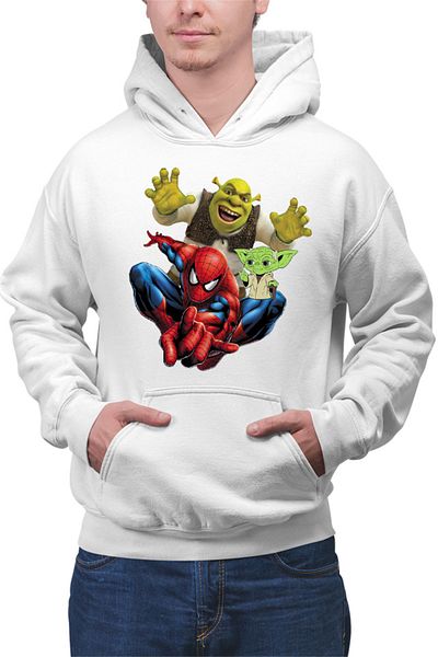 OEM Men's Hoodie Spiderman Shrek Yoda Star Wars